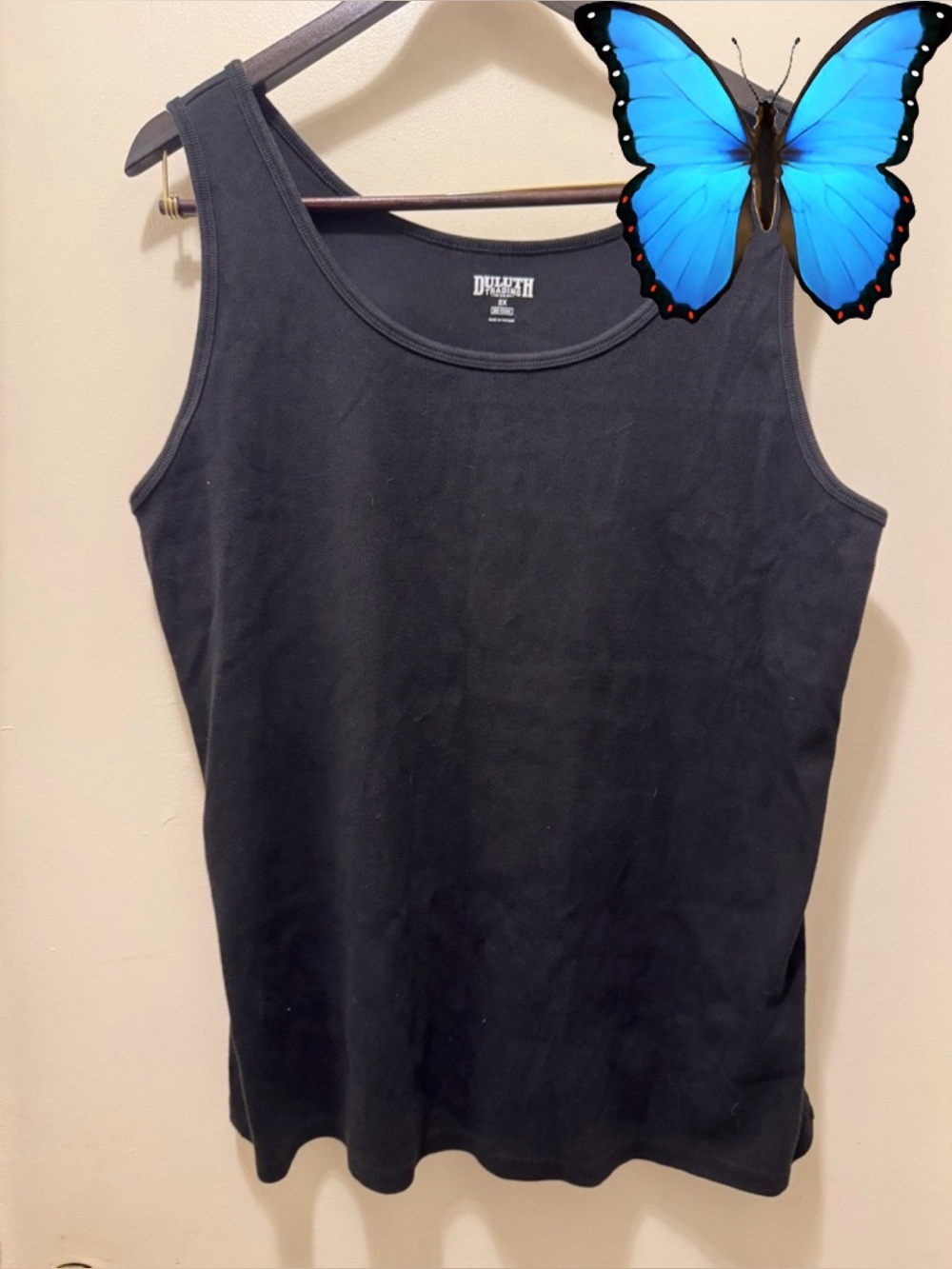 Duluth Trading Co Black Scoop Neck Tank Top B2G1F